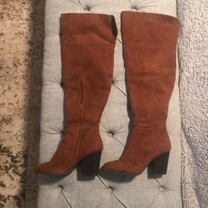 Over the knee boot, camel color, size 9